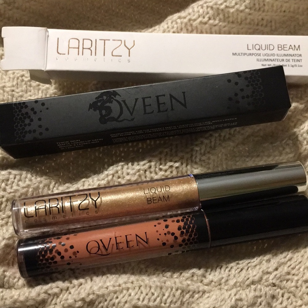 New queen liquid lipstick and laritzy cosmetics